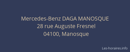 Mercedes-Benz DAGA MANOSQUE