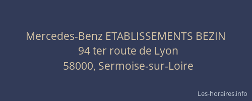Mercedes-Benz ETABLISSEMENTS BEZIN