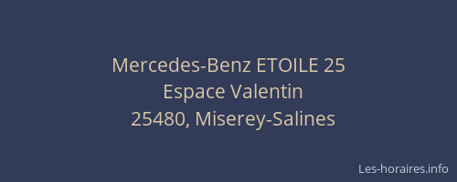 Mercedes-Benz ETOILE 25