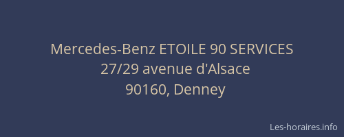 Mercedes-Benz ETOILE 90 SERVICES