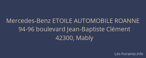Mercedes-Benz ETOILE AUTOMOBILE ROANNE