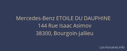 Mercedes-Benz ETOILE DU DAUPHINE