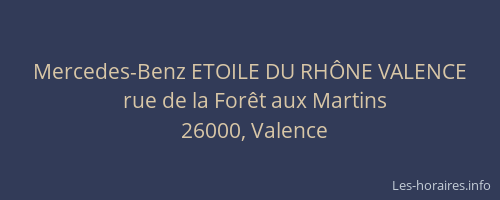 Mercedes-Benz ETOILE DU RHÔNE VALENCE