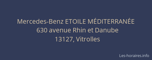 Mercedes-Benz ETOILE MÉDITERRANÉE