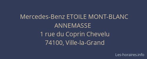 Mercedes-Benz ETOILE MONT-BLANC ANNEMASSE