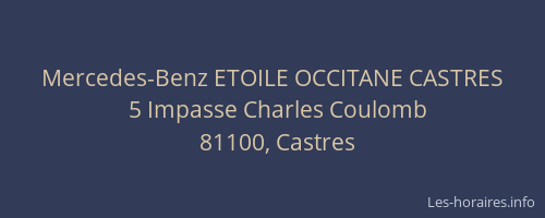 Mercedes-Benz ETOILE OCCITANE CASTRES