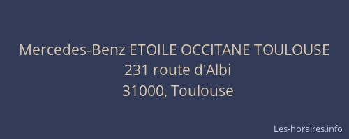 Mercedes-Benz ETOILE OCCITANE TOULOUSE