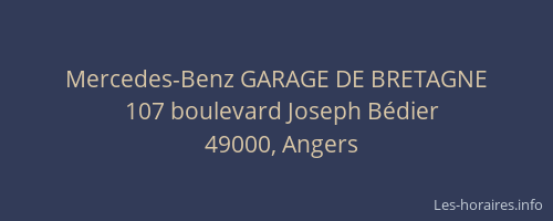 Mercedes-Benz GARAGE DE BRETAGNE