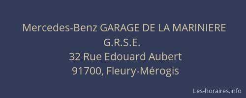 Mercedes-Benz GARAGE DE LA MARINIERE G.R.S.E.