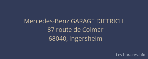 Mercedes-Benz GARAGE DIETRICH