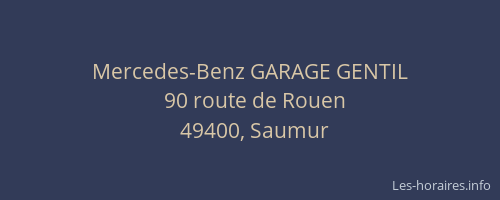 Mercedes-Benz GARAGE GENTIL
