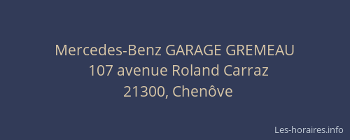 Mercedes-Benz GARAGE GREMEAU