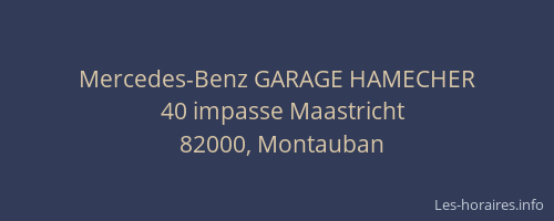 Mercedes-Benz GARAGE HAMECHER