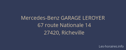Mercedes-Benz GARAGE LEROYER