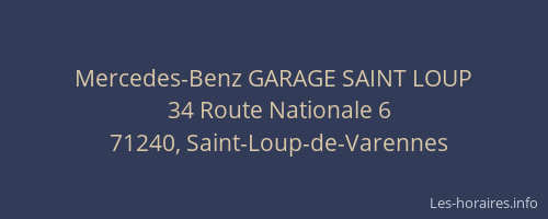 Mercedes-Benz GARAGE SAINT LOUP