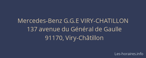 Mercedes-Benz G.G.E VIRY-CHATILLON