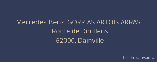 Mercedes-Benz  GORRIAS ARTOIS ARRAS