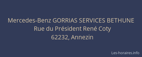 Mercedes-Benz GORRIAS SERVICES BETHUNE