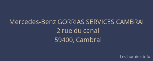 Mercedes-Benz GORRIAS SERVICES CAMBRAI