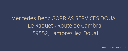 Mercedes-Benz GORRIAS SERVICES DOUAI
