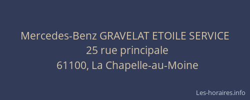 Mercedes-Benz GRAVELAT ETOILE SERVICE