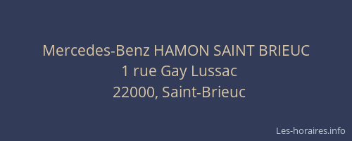 Mercedes-Benz HAMON SAINT BRIEUC