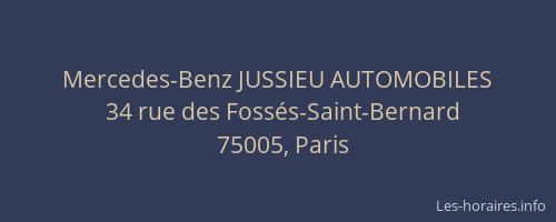 Mercedes-Benz JUSSIEU AUTOMOBILES