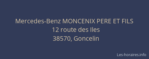 Mercedes-Benz MONCENIX PERE ET FILS