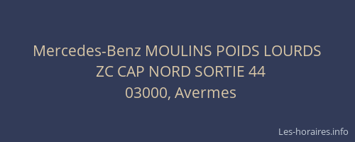 Mercedes-Benz MOULINS POIDS LOURDS