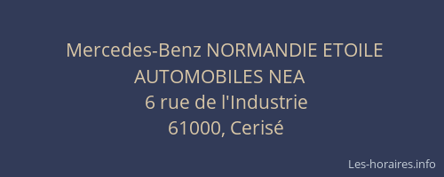 Mercedes-Benz NORMANDIE ETOILE AUTOMOBILES NEA