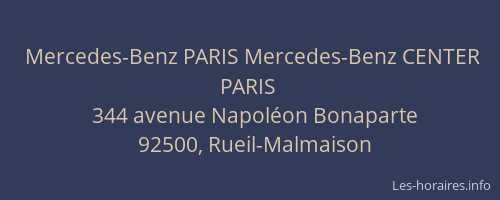 Mercedes-Benz PARIS Mercedes-Benz CENTER PARIS