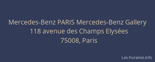 Mercedes-Benz PARIS Mercedes-Benz Gallery