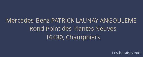 Mercedes-Benz PATRICK LAUNAY ANGOULEME
