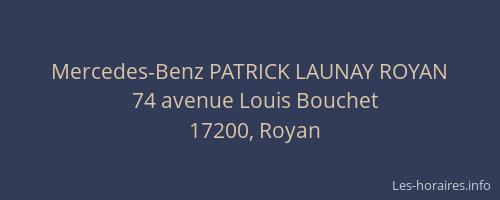 Mercedes-Benz PATRICK LAUNAY ROYAN