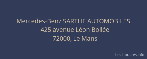 Mercedes-Benz SARTHE AUTOMOBILES