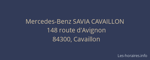 Mercedes-Benz SAVIA CAVAILLON
