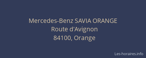 Mercedes-Benz SAVIA ORANGE