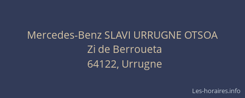 Mercedes-Benz SLAVI URRUGNE OTSOA