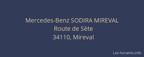 Mercedes-Benz SODIRA MIREVAL