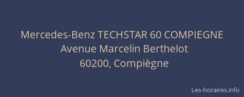 Mercedes-Benz TECHSTAR 60 COMPIEGNE