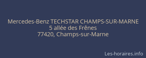 Mercedes-Benz TECHSTAR CHAMPS-SUR-MARNE