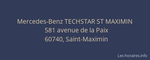 Mercedes-Benz TECHSTAR ST MAXIMIN