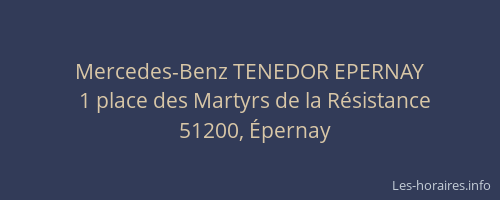 Mercedes-Benz TENEDOR EPERNAY