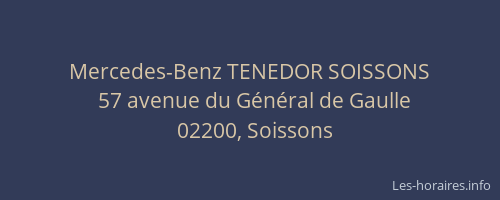 Mercedes-Benz TENEDOR SOISSONS