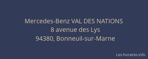 Mercedes-Benz VAL DES NATIONS