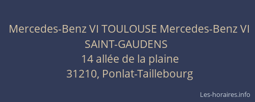 Mercedes-Benz VI TOULOUSE Mercedes-Benz VI SAINT-GAUDENS