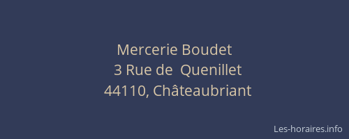 Mercerie Boudet