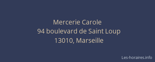Mercerie Carole