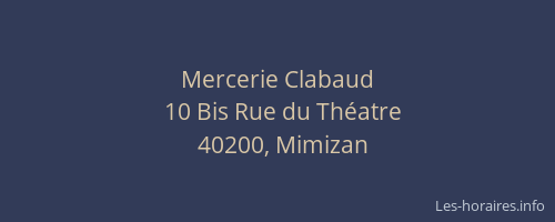 Mercerie Clabaud