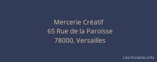 Mercerie Cr&eacute;atif